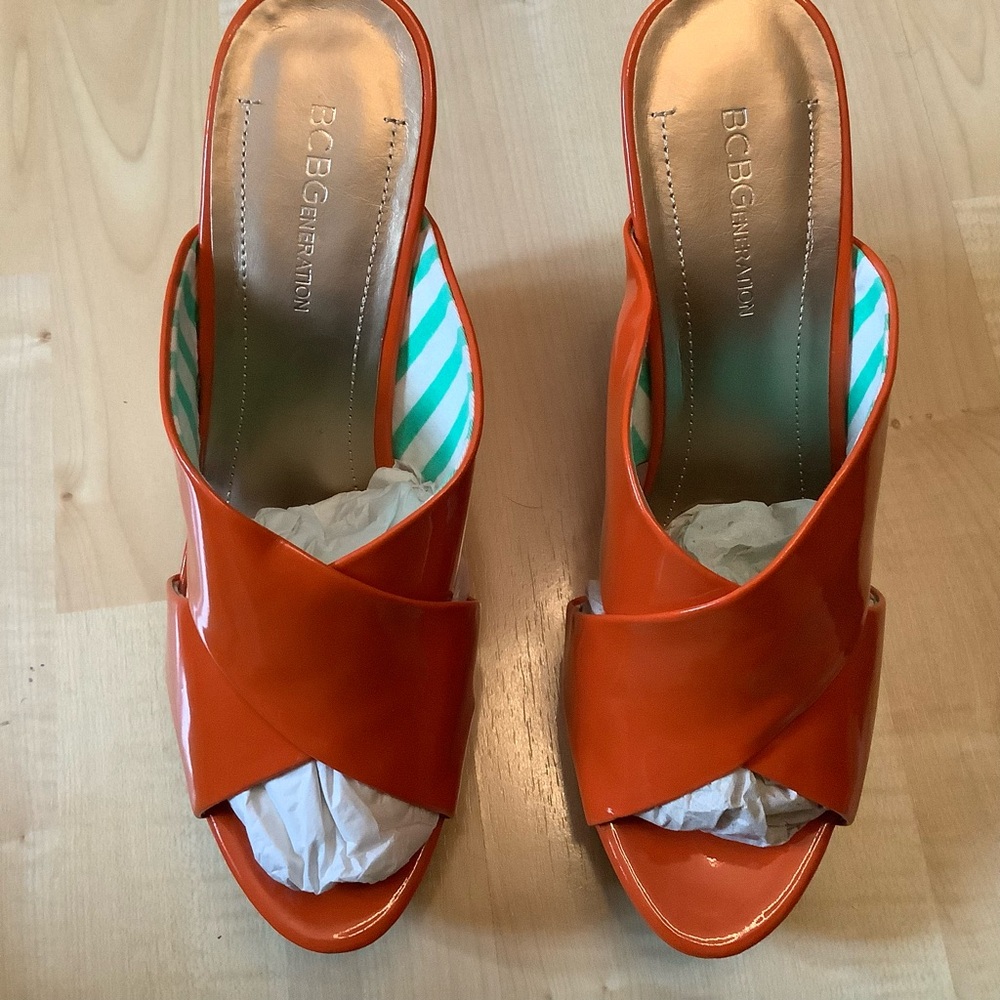 BCBGeneration Bold Orange Mules